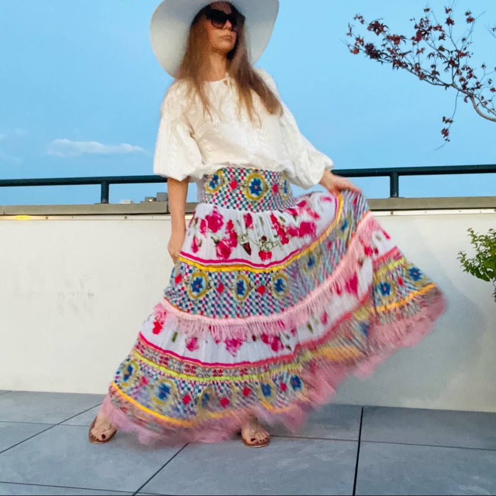Italian ANTICA SARTORIA Cotton Popcorn Eyelets Top Positano Italy - Picture 6 of 11